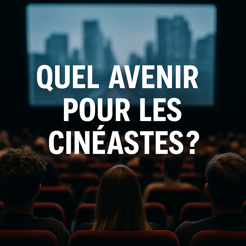 un slogan qui montre l'avenir des cinéastes face à l'ia