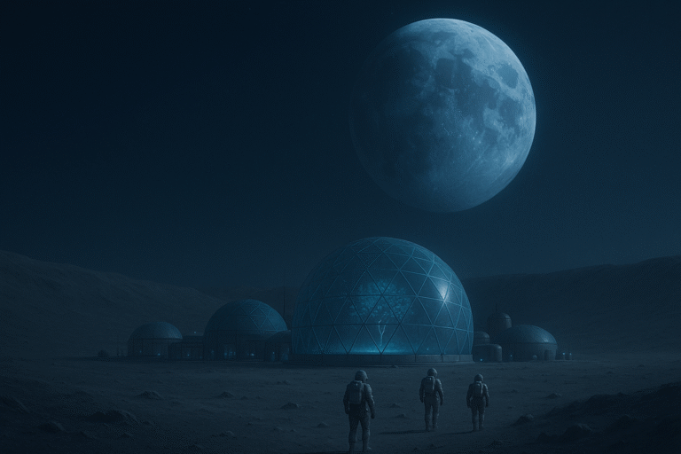 Colonies humaines sur la lune pour installer le Sanctuary